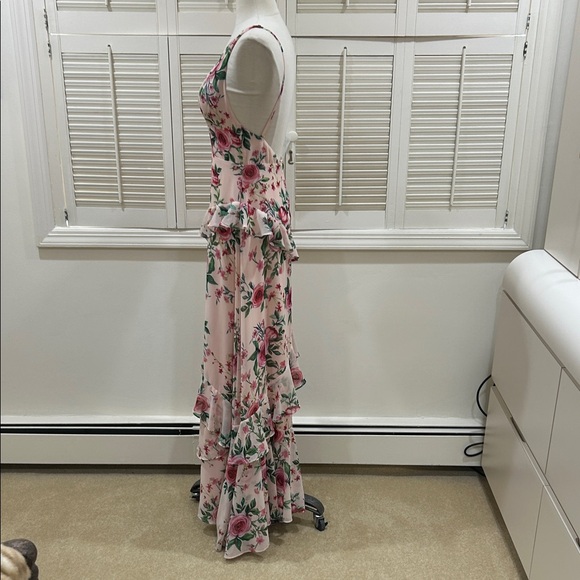 New Fame and Partners Floral Pink Maxi Dress - Picture 12 of 16